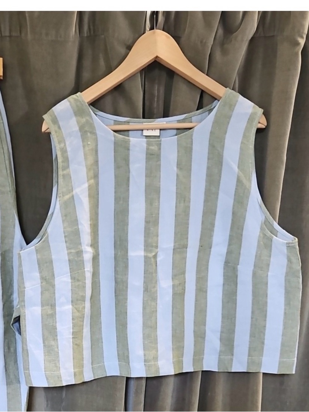 Beyond Nine Sleeveless Striped Linen Esme